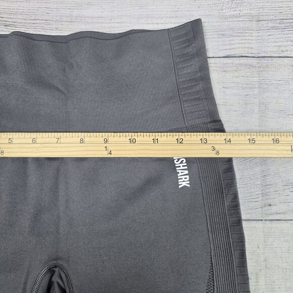 Gymshark Gray High Rise Seamless Energy Mosh Perforated Leggings Women’s Size M - Picture 6 of 7